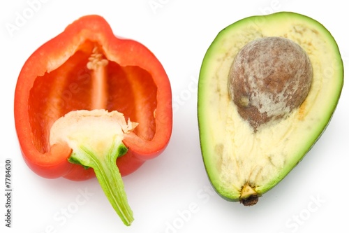 sweet pepper and avocado