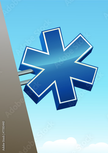 Enseigne sur un service d'ambulance