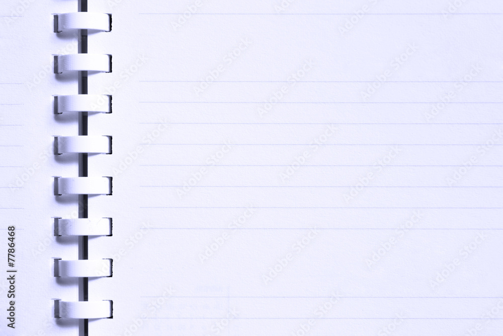 Blank notebook page Blank notebook page