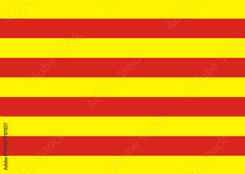 bandera de cataluña. señera de cataluña