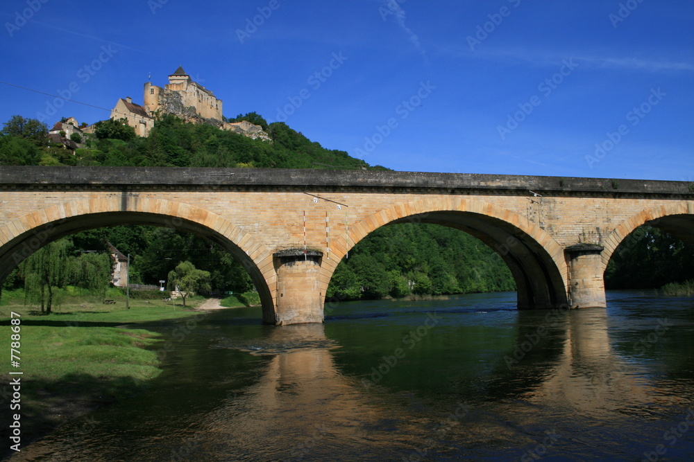 château et pont de Castelnaud