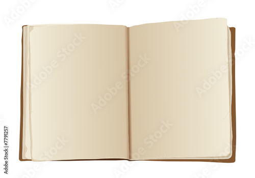 vector illustration - Open ancient Book