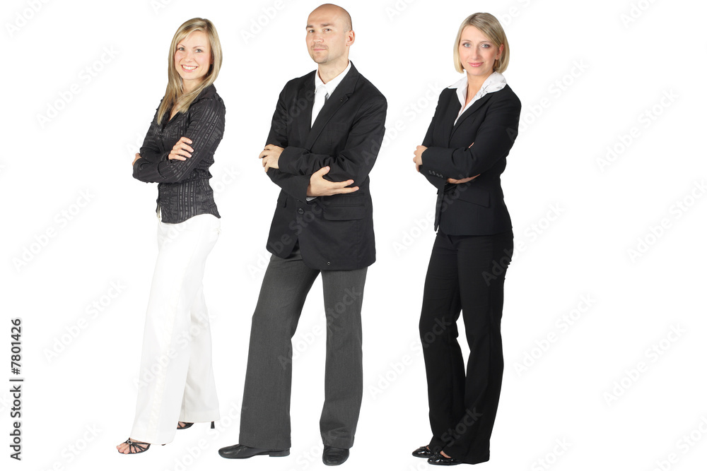 Business Team - Group - Isolated on white Business Team - Group - Isolated on white