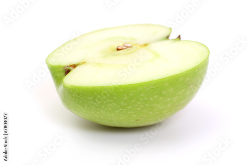 Obraz na płótnie Half green apple w salonie