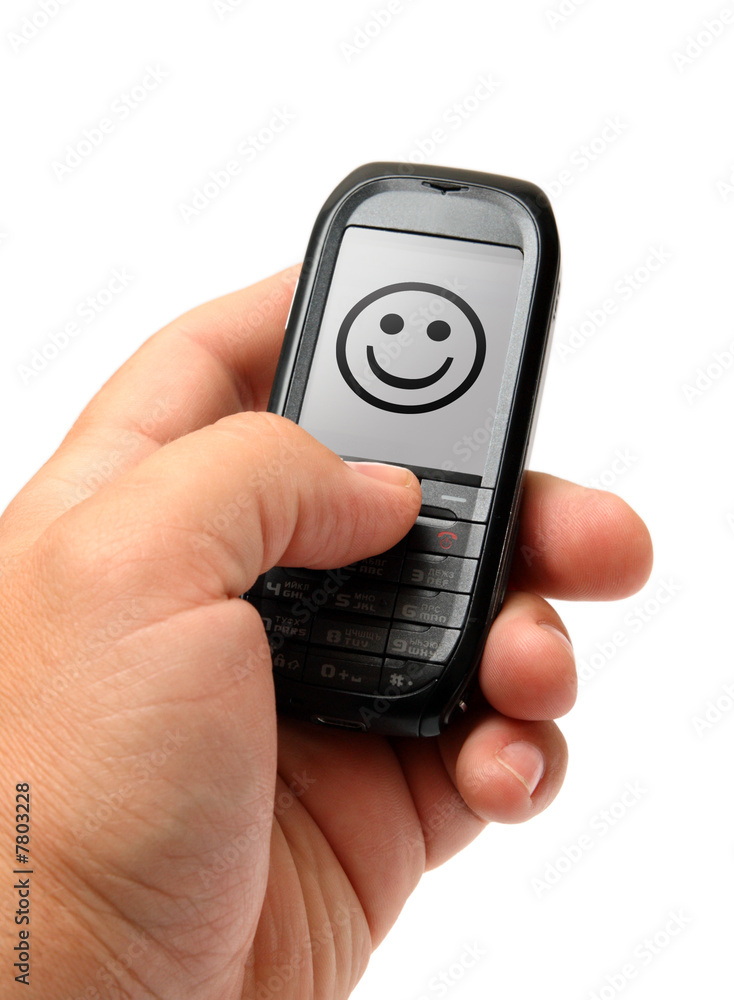 mobile phone in hand