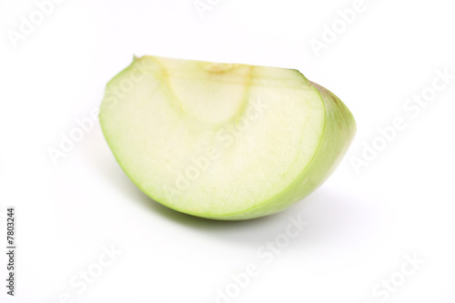 Obraz na płótnie Slice a green apple w salonie