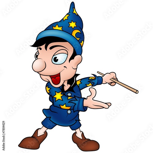 Magician A - detailed carto...