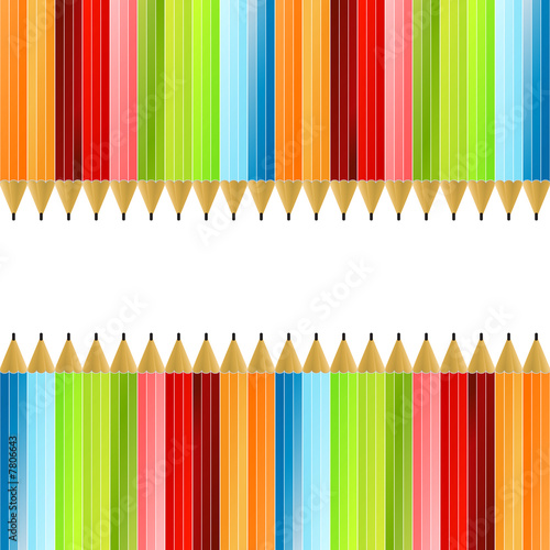 Colored pencils colorful background