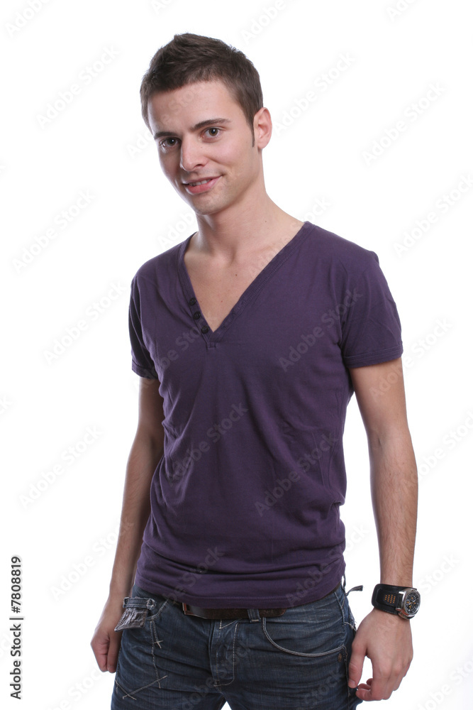 Young casual man posing Young casual man posing