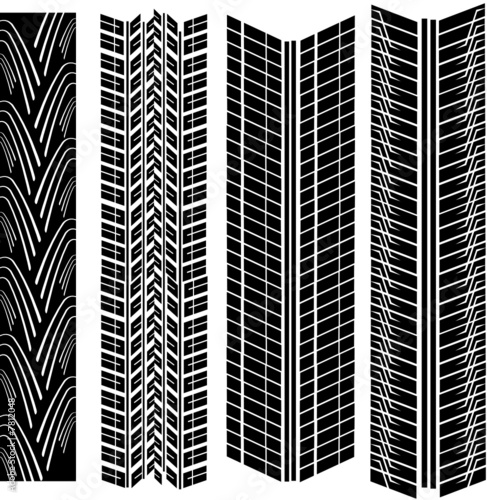 tire prints vector