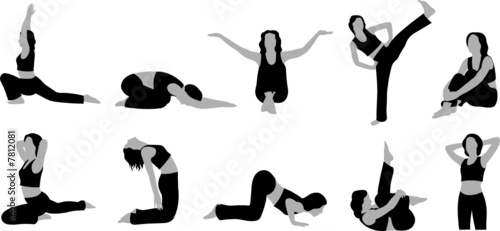 yoga girl vector 4