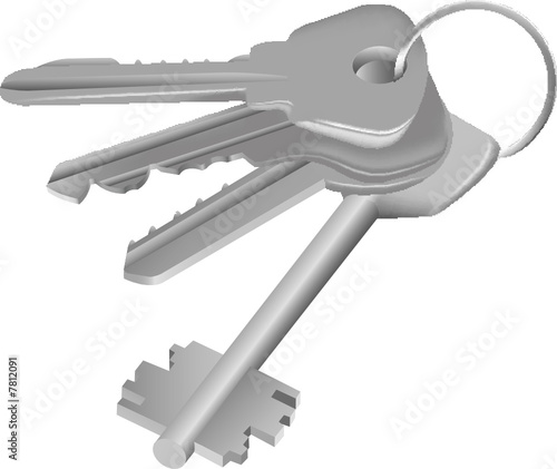 vector Four keys on ring