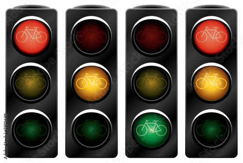 Traffic light for bikes.