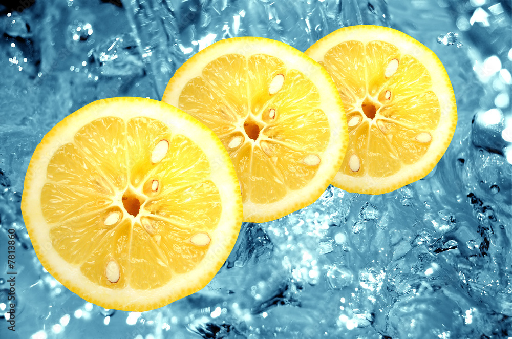 Fresh lemon background Fresh lemon background