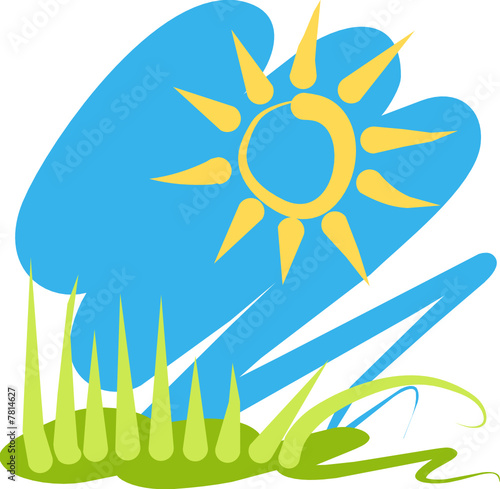 Sun and grass