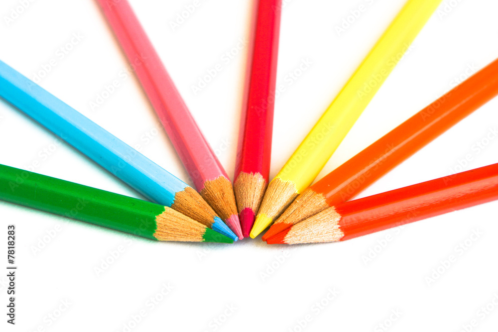 Set of pencil isolated on white background Set of pencil isolated on white background