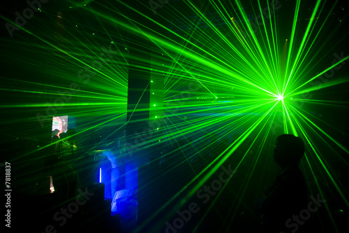 Disco and laser show