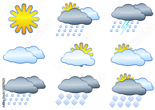 Icônes météo (détouré)