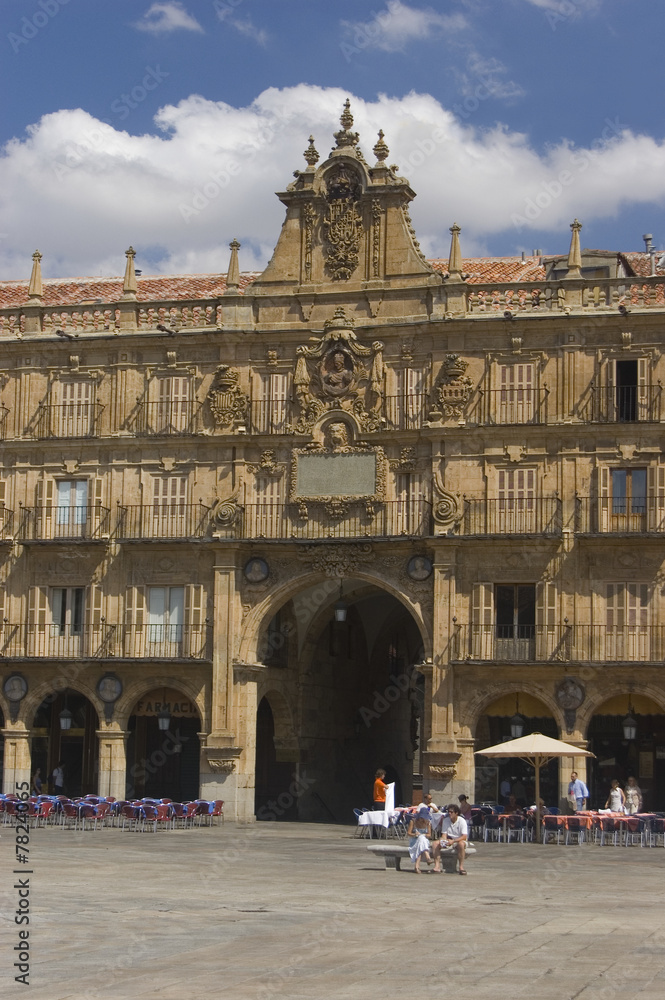 Fototapeta premium Royal Pavilion in Major Square of Salamanca, Spain