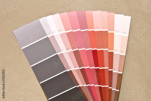 Nuancier de couleurs.