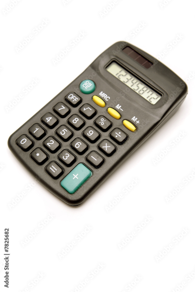 Calculator isolated over white background Calculator isolated over white background