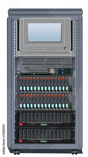 Tapety artystyczne Server Cabinet, Rack Mounted 2