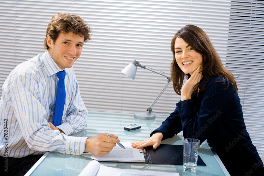 Smiling businessteam Smiling businessteam