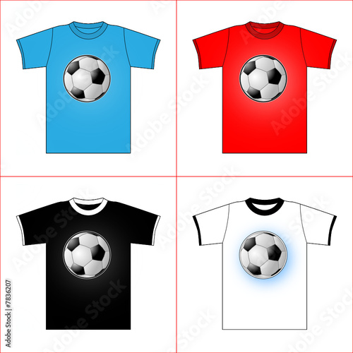 T-Shirt mit einem Fussball