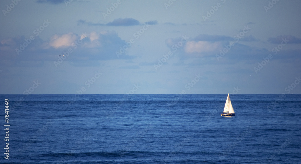 Yacht on the North Sea