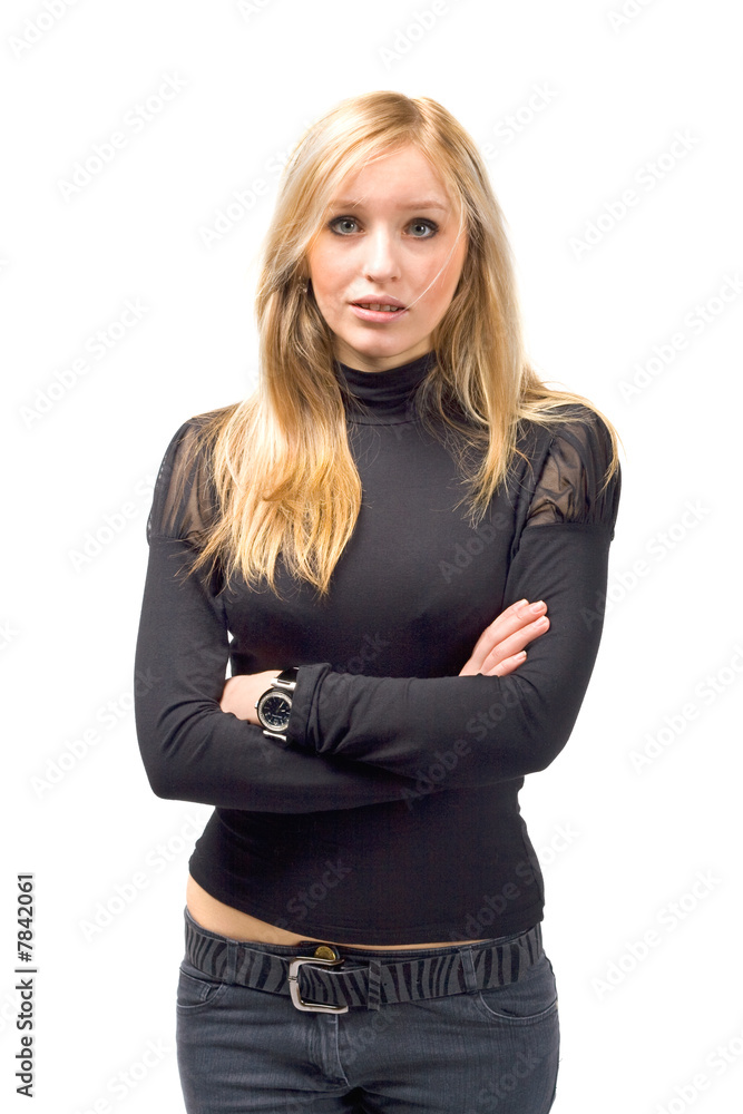 Portrait of a beautiful young blond female Portrait of a beautiful young blond female