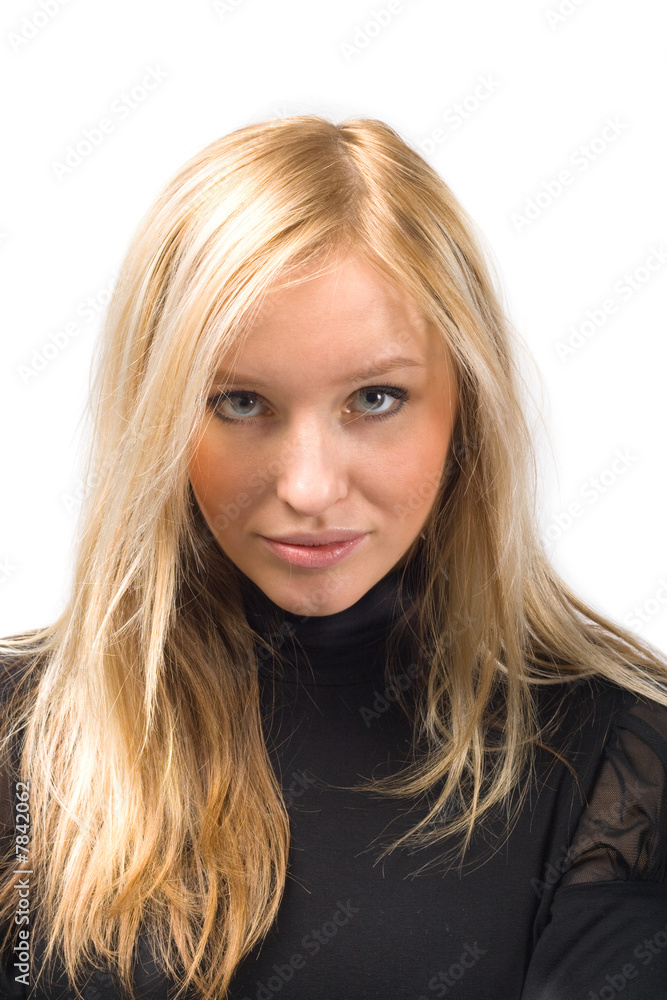 Portrait of a beautiful young blond female Portrait of a beautiful young blond female