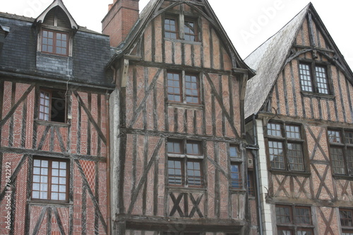 Maisons à colombages - Place Plumereau à Tours (Indre-et-Loire)