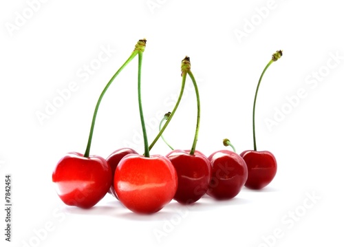 Wallpaper Mural Cherries isolated on white Torontodigital.ca