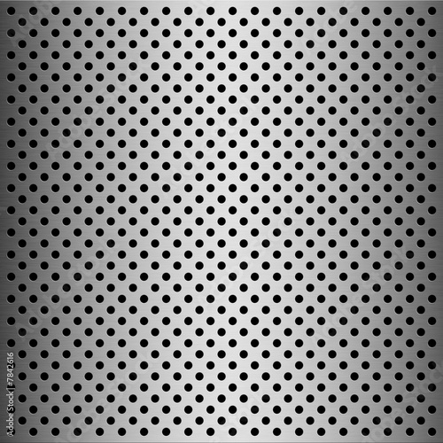 Brushed alloy cooling grid texture with vertical highlight
