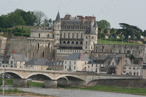 Obraz na plátně Amboise et son château (Indre-et-Loire, Région Centre)