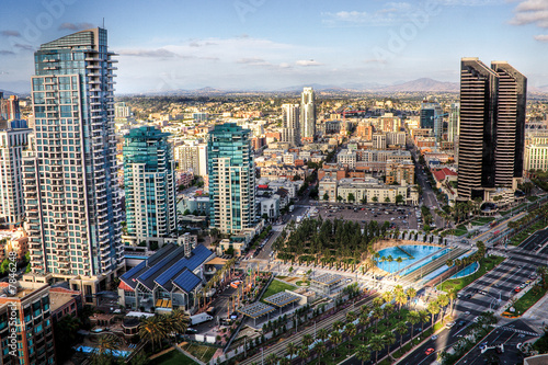 Slika na platnu Downtown San Diego HDR