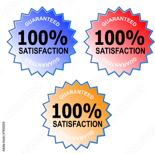 100% satisfaction guaranteed