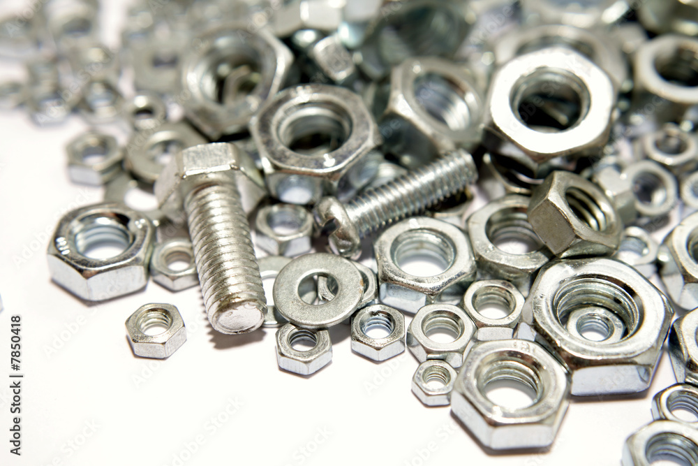 Nuts and bolts closeup Nuts and bolts closeup