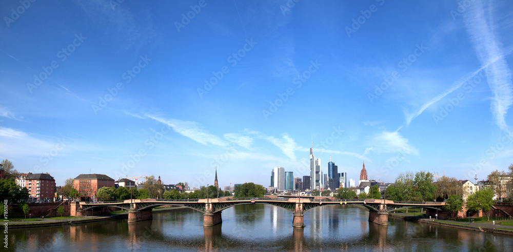 Naklejka premium Panorama von Frankfurt