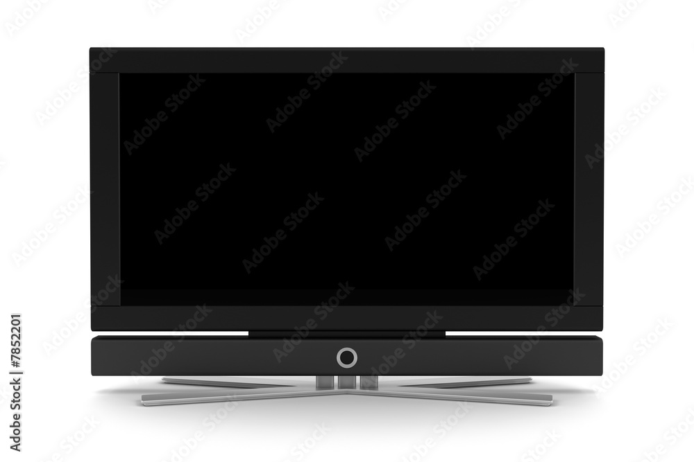 lcd tv with blank screen isolated on white lcd tv with blank screen isolated on white