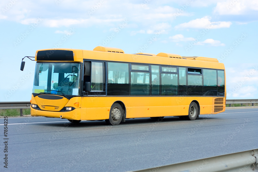public transport - yellow bus