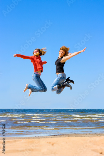 high jumping girls
