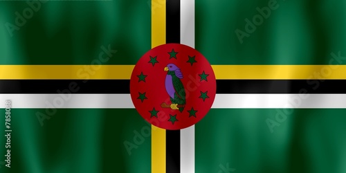drapeau dominique dominic flag photo