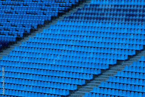 Принти на полотні Football stadium seats rows in Kiev