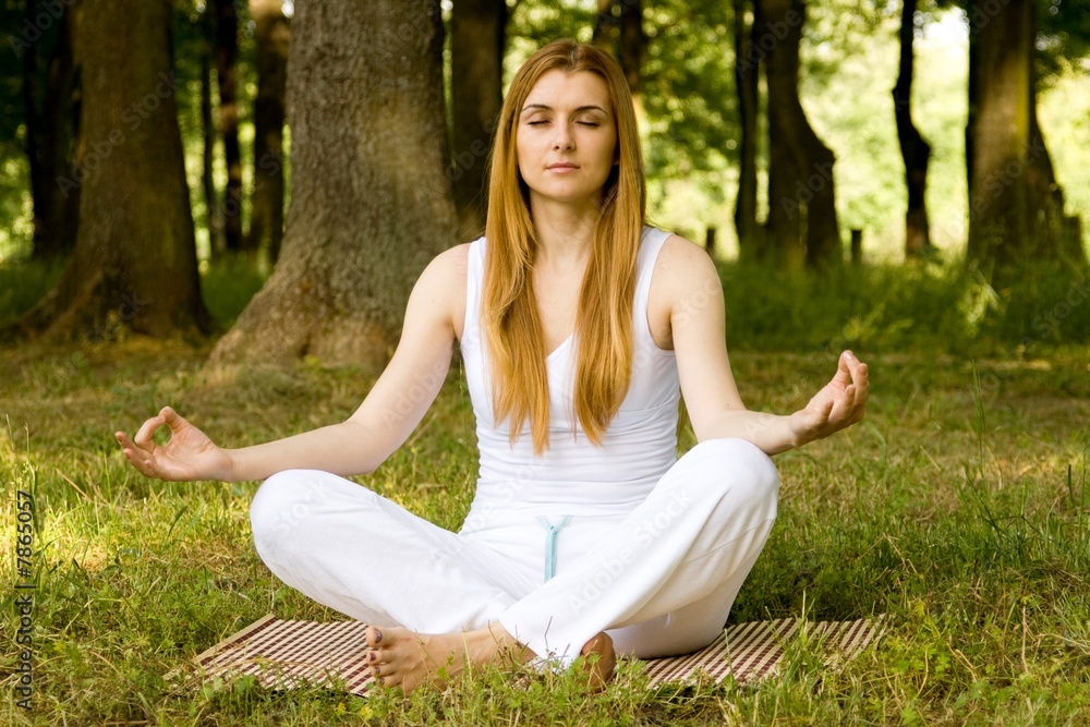 yoga outdoor pose