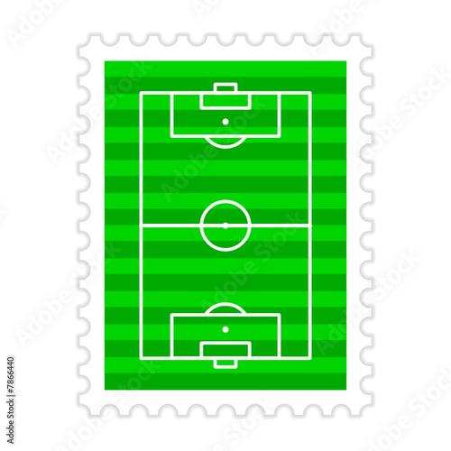 briefmarke fussballfeld