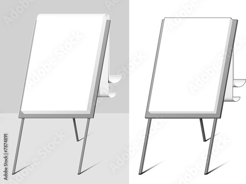 Flip-chart - vector