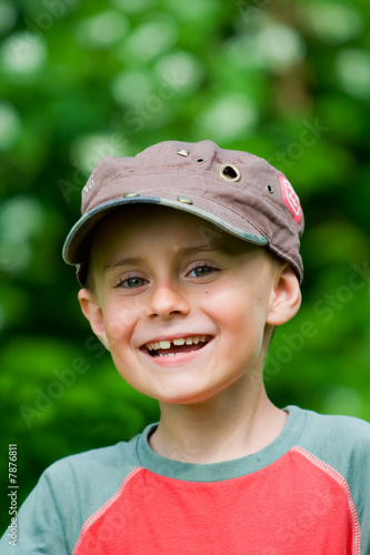 Boy having fun outdoors