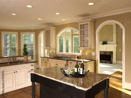Luxury Model Home Kitchen Island