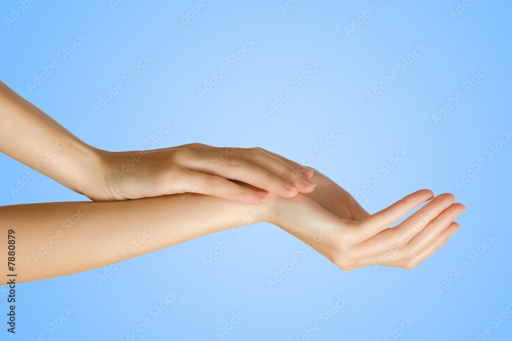 slim female hand